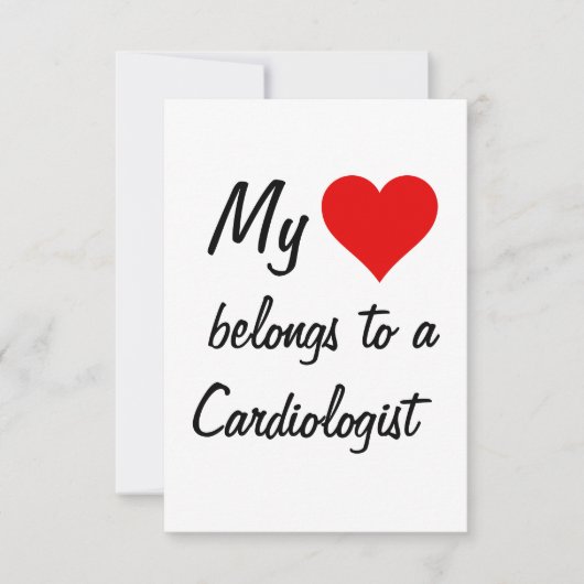 Mijn hoort bij een cardioloog kaart (Voorkant)
