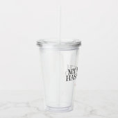 Mijn horloge is afgelopen acryl drinkbeker (Rechts)