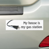 Mijn huis is mijn benzinestation bumpersticker (Op auto)