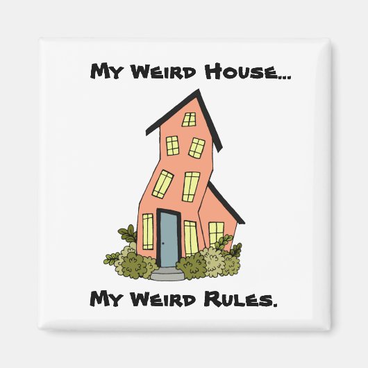 Mijn huis, mijn regels Magnet Magneet (Voorkant)