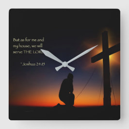 Mijn huis vierkante klok