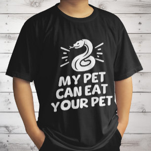 Mijn huisdier kan jouw huisdier opeten, grappige s t-shirt