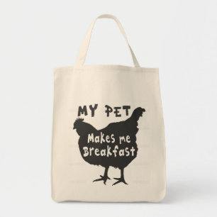 Mijn huisdier maakt mijn ontbijt tote bag