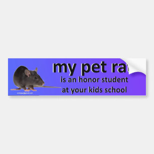 mijn huisdierrat bumpersticker