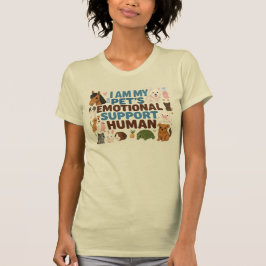 Mijn huisdier's emotionele ondersteuningsmens t-shirt