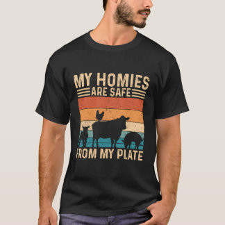 Mijn huisjes zijn veilig voor mijn Bord Retro Vega T-shirt