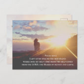 Mijn hulp komt van de LORD. Briefkaart (Voorkant / Achterkant)