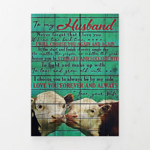 Mijn Husband Letter Gift   Brief voor hem   Drieluik Aankondiging