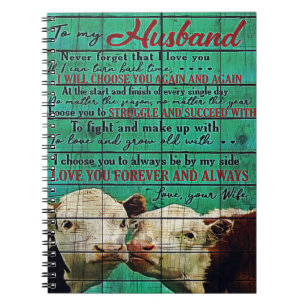 Mijn Husband Letter Gift Brief voor hem Notitieboek