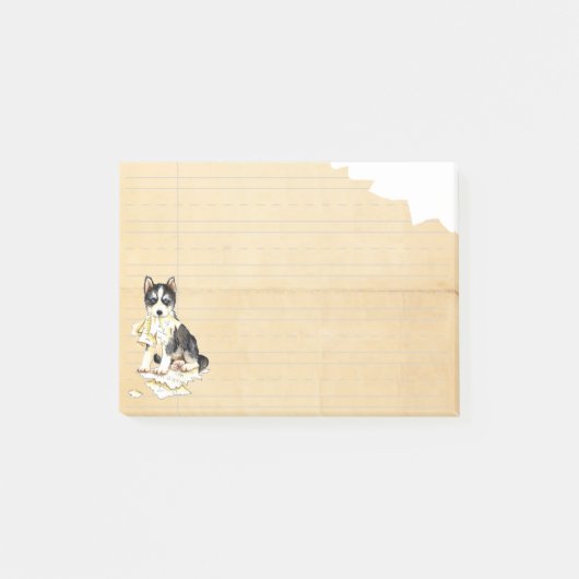 Mijn Husky Ate mijn thuiswerk Post-it® Notes (Voorkant)