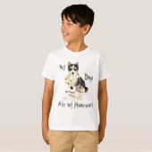 Mijn Husky Ate mijn thuiswerk T-shirt (Voorkant volledig)