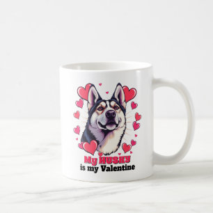 Mijn Husky is mijn Valentijn Schattige Funny Koffiemok