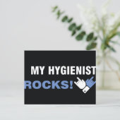 Mijn Hygienist Rocks Briefkaart (Staand voorkant)