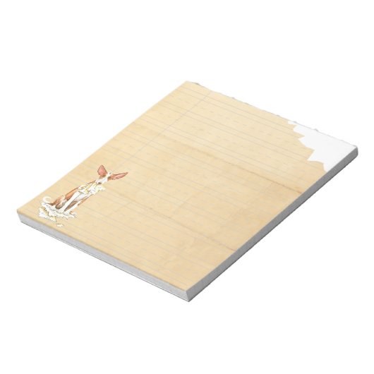 Mijn Ibizan Hound Ate Mijn thuiswerk Notitieblok (Gedraaid)