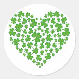 Mijn Ierse hart Ronde Sticker