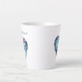 Mijn ijzige hart, gepersonaliseerd latte mok (Voorkant)