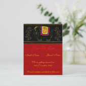 Mijn Indische olifant - Indian Red Aankondigingskaart (Staand voorkant)