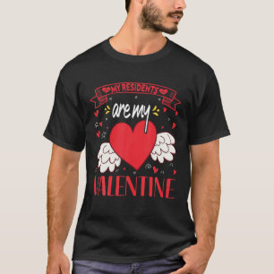 Mijn ingezetenen zijn mijn Valentijn verpleegster T-shirt