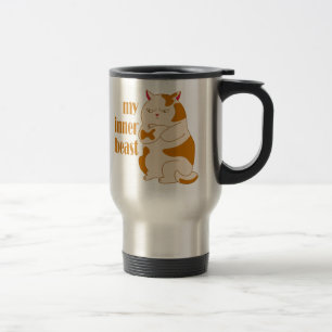 Mijn innerlijke beest luie dikke kat motivatie cit reisbeker