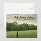 "Mijn innerlijke schoonheid" Motivatie Affirmatie Briefkaart (Voorkant / Achterkant)