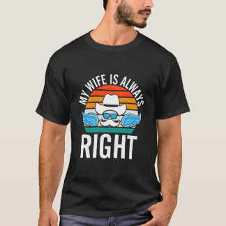 Mijn is goede echtgenoot meneer humor spreuken mem t-shirt