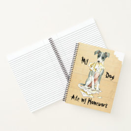 Mijn Italiaanse Greyhound Ate Mijn thuiswerk Notitieboek
