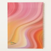 Mijn Jaar Cute Dog op Marmer met naam Planner (Achterkant)