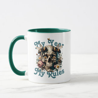 Mijn Jaar Regels Mijn Vrouw Macht Xmas Custom Jaar Mok