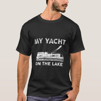 Mijn jacht op de Lake Hoodie Schattigee pontonboot T-shirt