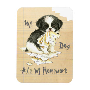 Mijn Japanse kin Ate Mijn thuiswerk Magneet