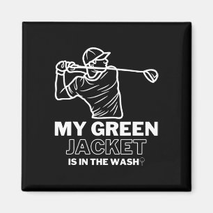 Mijn jas groen in de was Master Golf - Grappig Gol Magneet