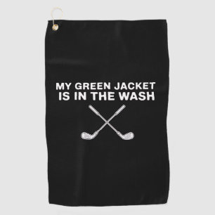 Mijn jas is in de was Golf liefhebber Master Golf Golfhanddoek