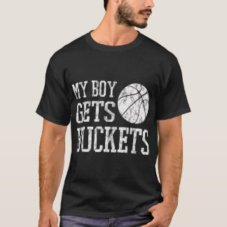 Mijn jongen krijgt emmers basketbal Shirt- basketb T-shirt