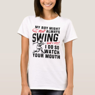 Mijn jongen zwaait misschien niet altijd, maar ik t-shirt