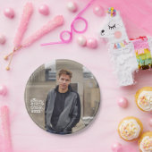 Mijn jongensklasse van 20XX Photo Afstuderen Papieren Bordje (Feest)