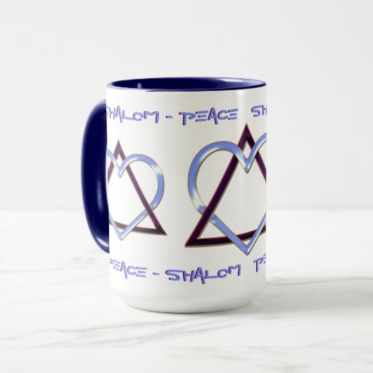 Mijn joodse hart mok (Voorkant links)