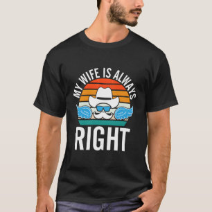 Mijn juiste man is Mister Humor Gezegden Memen T-shirt