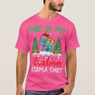 Mijn Kameleon Kerstmis Kameleon Liefhebber Xmas T-shirt