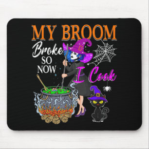 Mijn kamer brak dus nu heb ik Halloween Witch Cute Muismat