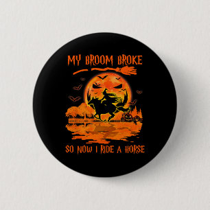 Mijn kamer brak dus nu rijd ik met een paarse heks ronde button 5,7 cm