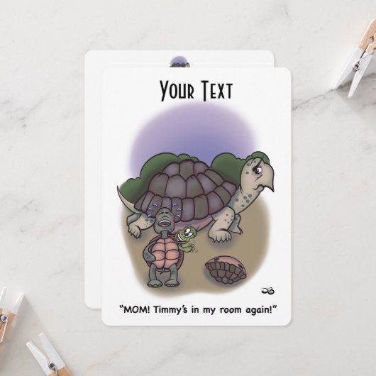 Mijn kamer Flat Kaart (Voorkant / Achterkant in situ)