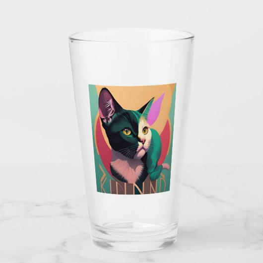 Mijn kamergenoot is een kat glas (Voorkant)