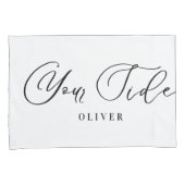 Mijn kant uw kant gepersonaliseerde elegante manus kussensloop (Voorkant-Rechts)