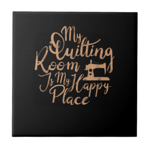 Mijn kantelkamer is mijn gelukkige plek - kantelen tegeltje