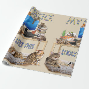 Mijn kantoor ziet er zo uit cadeaupapier