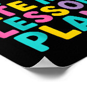 Mijn kat at mijn lesplannen grappige leraar voor v poster (Hoek)