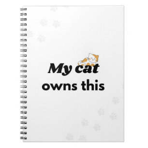 Mijn Kat Bezit Dit Grappige Katten Notitieboek