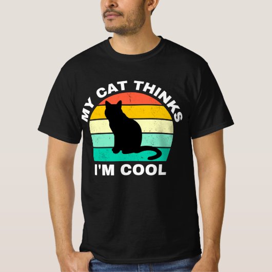 Mijn kat denkt dat ik Cool T-shirt ben (Voorkant)