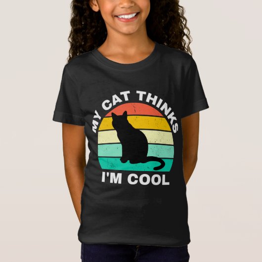 Mijn kat denkt dat ik Cool T-shirt ben (Voorkant)