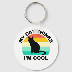 Mijn kat denkt dat ik kool ben sleutelhanger